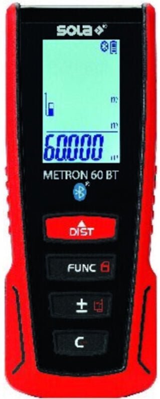 Sola - Laser-Entfernungsmesser metron 60 bt inklusive Zubehör