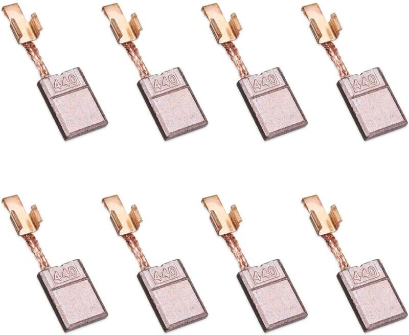 Ersatzteile für Makita BTD143, DSC191Z, BTW130, DHP448, DHP458, DDF448 und MAKTIA, Satz mit 8 Kohlebürsten, Kupferkohleb...