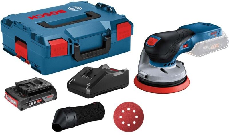 Bosch - Akku-Exzenterschleifer gex 18V-125 / 1x 2,0 Ah Akku + Ladegerät in L-Boxx