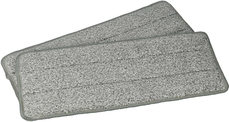 2x Wischbezug kompatibel mit Clean Maxx 09996 Wischmopp - Ersatzkopf, Polyester Grau Weiß - Vhbw
