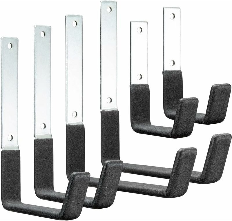 6er-Pack an der Wand montierter Gebrauchshaken zum Aufhängen von Garage, Garage, Wohnzimmer, Bürostuhl, Leiter, Kabel, R...