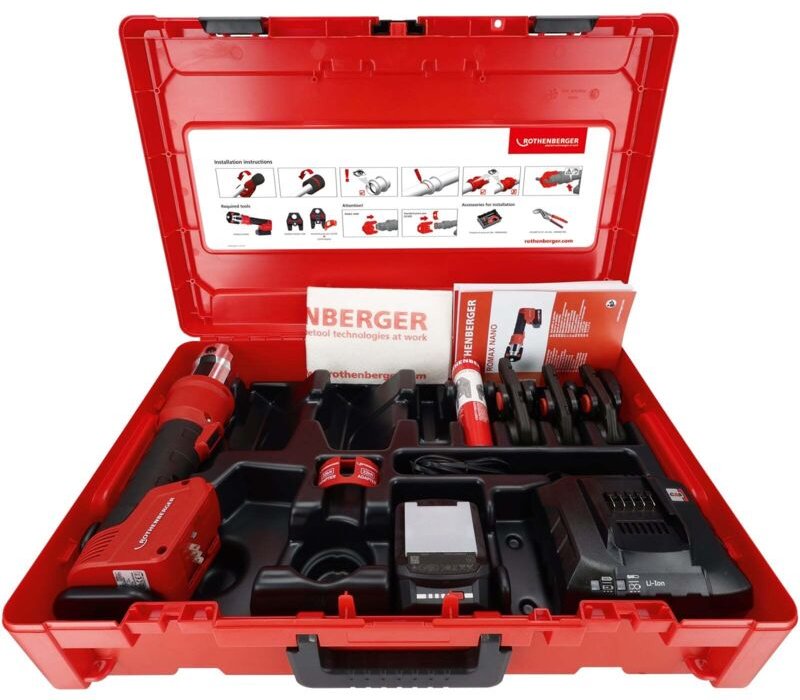 ROTHENBERGER ROMAX NANO iJAWs Set, U, 16-20-25mm, 2Ah, CAS - 1000005050