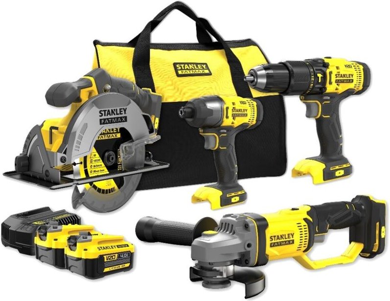 Stanley - Werkzeug - Akku-Werkzeug-Set, 8-teilig, mit Akkus und Ladegerät SFMCK469M2-QW