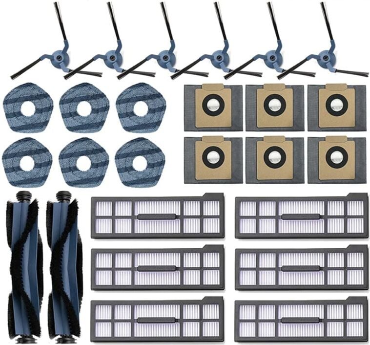 Für X10 Pro Omni Roller Seite Pinsel Filter Mopp Tuch Lumpen Pads