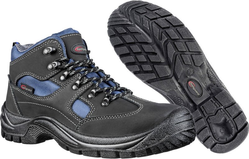 Footguard SAFE MID 631840-43 Sicherheitsstiefel S3 Schuhgröße (EU): 43 Schwarz, Blau 1 St.