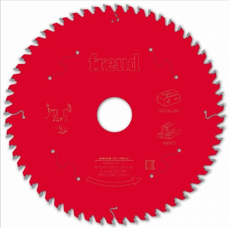 Sägeblatt für Akku-Handkreissäge Freud 190 1,45/1 AL30 Z60 ba 10° - F03FS10060 -FR13W013HC