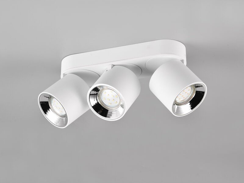 Deckenstrahler guayana Weiß 3 Spots schwenkbar, Breite 27cm