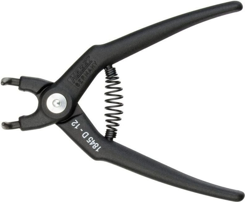 Sicherungsring-Zange, Spitzen 90° abgewinkelt (Form d), 133 mm lang, Art.Nr. 1845D-12 - Hazet