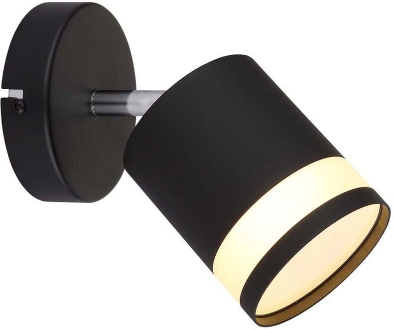 Globo Lighting - Wandleuchte Wandlampe Schlafzimmerlampe schwarz opal verstellbar 1 flammig led