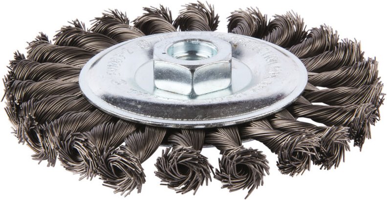 Rundbürste mit gezopften Stahldrähten M14 ø 125mm Makita D-29577