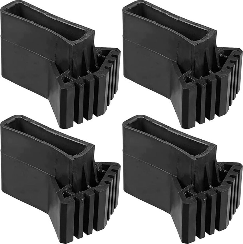 Ahlsen 4er-Set rutschfeste Leiterfüße, Leiterfüße aus Gummi, Leiterfußabdeckung, Leiterbeinabdeckungen, schwarz für Verl...