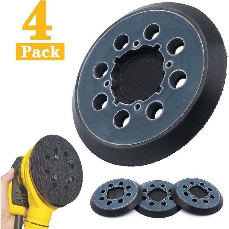 Confezione da 4 dischi abrasivi a 8 fori per levigatrice orbitale DWE6423 da 125 mm, blu