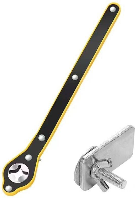Lntyq Verstellbarer Autoschlüssel – Wagenheber-Ratschenschlüssel für Scherenwagenheber, Reifenschraubenschlüssel, Autosc...