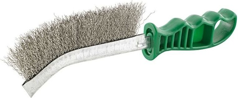 Handstielbürste Universalrostfrei gewellt 260mm Format