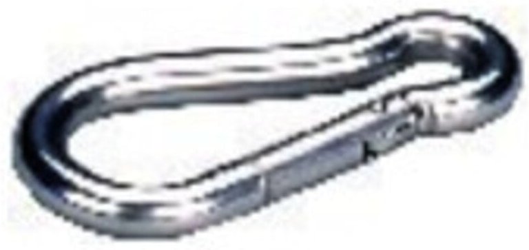 PÖSAMO Feuerwehr-Karabinerhaken A2 50 x 5mm 5 Stk