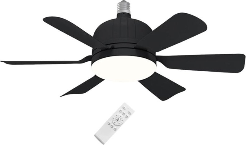 Deckenventilator mit Lichtern, 40W Deckenventilatorlampe mit E27-Fassung, Ventilator mit Fernbedienung, Deckenventilator...