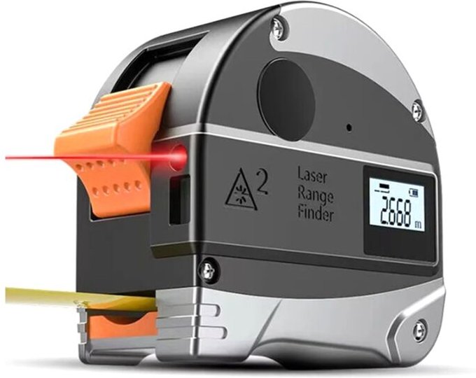 Laser-Band-Entfernungsmesser Tragbares Horizontalmessgerät Multifunktions-Messgerät