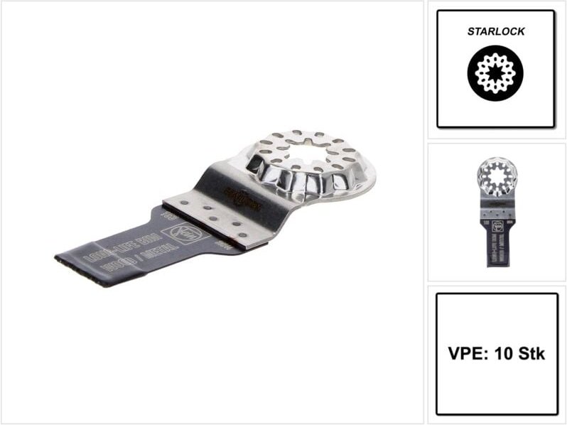 Fein - 10x E-Cut Long-Life Sägeblatt Starlock 20 mm - 63502183240