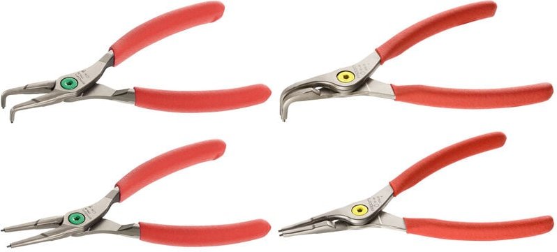 Satz von 4 Zangen für Innen- und Außenringe Facom abgewinkelte/gerade Schnäbel - PCJ4PB