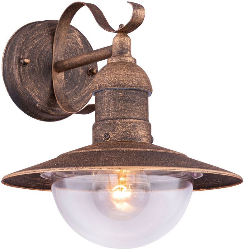 Wandleuchte - Linda - braun - metall - schiffsleuchte - - Globo