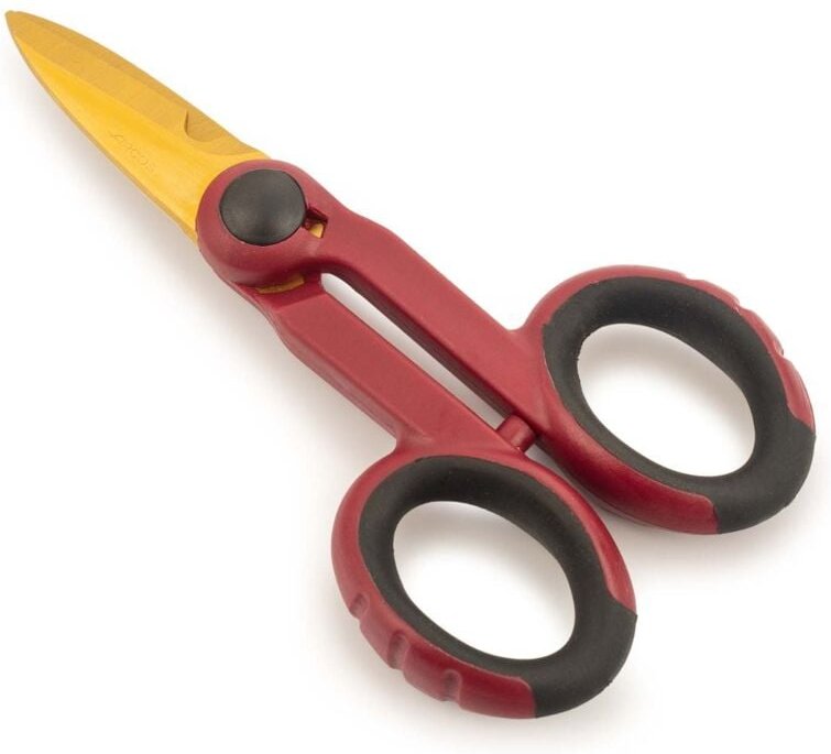 Elektroschere Arcos 506100 Edelstahl mit Wolframbeschichtung und mango 140 mm Polypropylen mit Vitrine