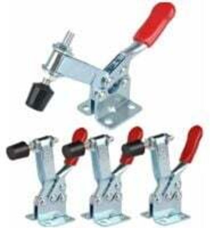 GH-201-B - Lot de 4 sauterelles à serrage vertical avec base horizontale - Capacité 90 kg - Lntyq