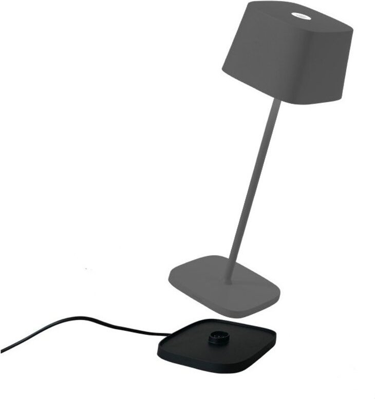 Ofelia Pro Dark Grey wiederaufladbare und dimmbare LED-Tischleuchte