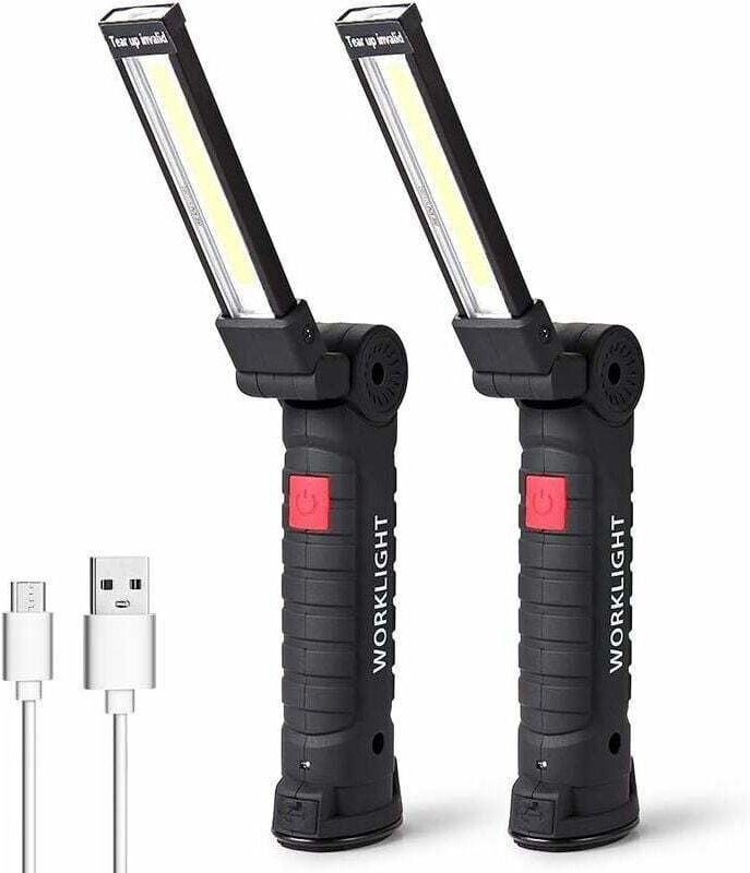 LED-Arbeitsleuchte, LED-Taschenlampe, wiederaufladbare LED-Werkstattleuchte, Inspektionsleuchte, Magnetfuß, Camping, Not...