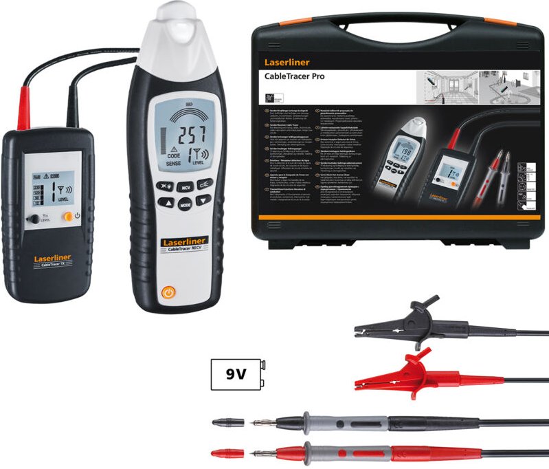 Laserliner - Universelles und flexibles Leitungsuchgeräte-Set mit Sender und Empfänger