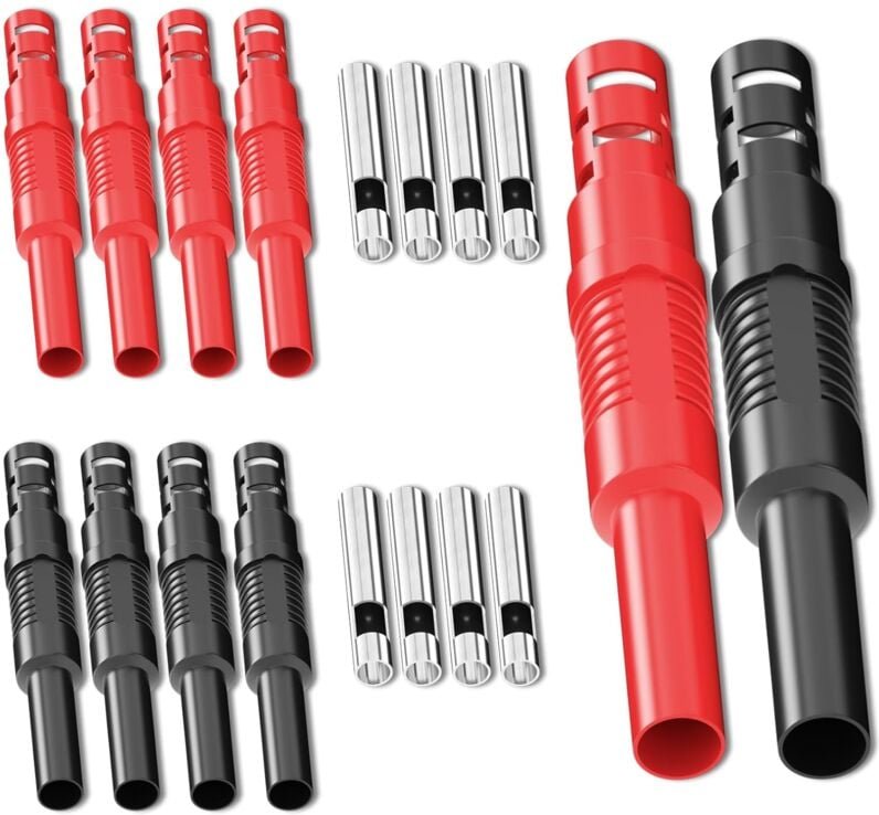 Dolaso - 4 mm isolierte Sicherheitsanschlüsse, weiblich, Bananenstecker, Buchse, Lötanschluss, elektrische Prüfadapter