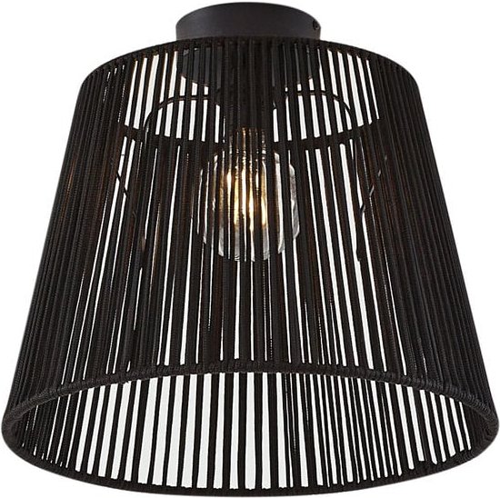 Außen-Deckenleuchte mit schwarzem Seil IP54 - Jayla