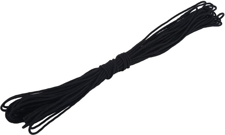 Ej.life - Kletterseil, 2 Mm Durchmesser, 1 Strangkern, Multifunktionales Paracord für Camping, Klettern, Bindeseil (Schw...