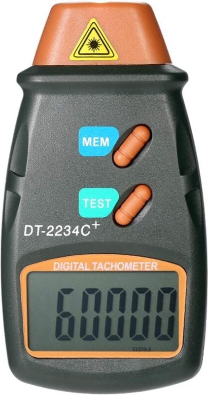 Thumbnail - Beijiyi - Laser Pocket Digital Tachometer Berührungsloser Tachometerbereich 2,5 U/min-99,999 U/min Flüssigkristallanzeig...