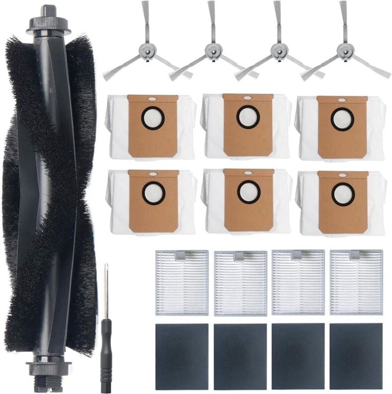 Ersatzteilset für Roboterstaubsauger der L60-Serie – 15er-Pack mit Filtern, Bürsten und Beuteln