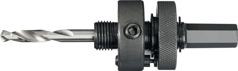 Aufnahmeschaft 6-KT 11,0 mm mit Zentrierbohrer Lochsägen 32 - 152 mm