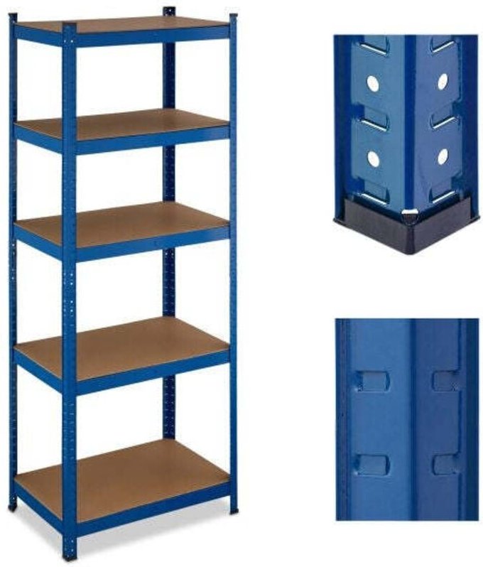 Blaues regal fur hohe belastung 5 ebenen 883066