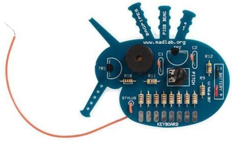 Whadda Lötbausatz, DIY, Madlab Elektronik-Kit, Dudelsack, Audio-Oszillator-Kit, 8 verschiedene Töne, lehrreich und unter...