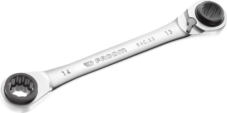 Knarren-Ringschlüssel grade metrisch 12x14 - 13x15 mm - Facom