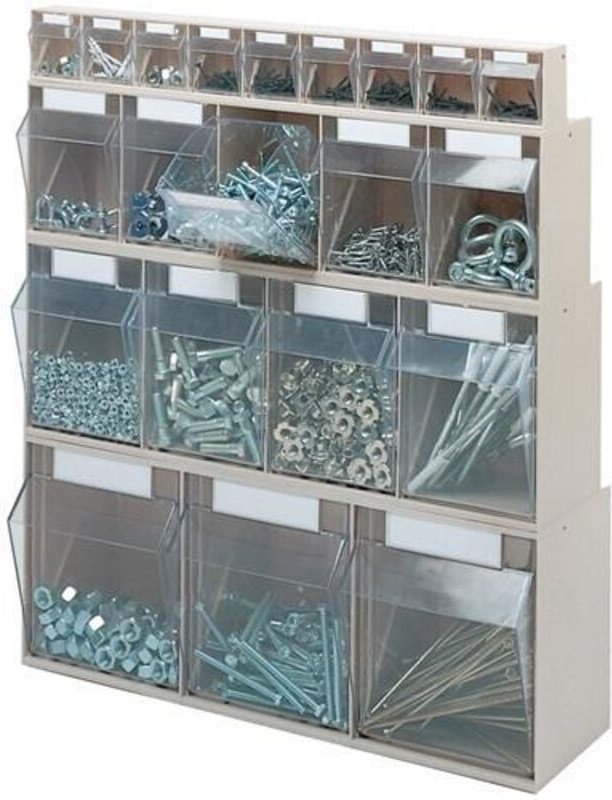 Klarsichtmagazin H113xB600xT91mm 6 x B Ku.beige LOCKWEILER