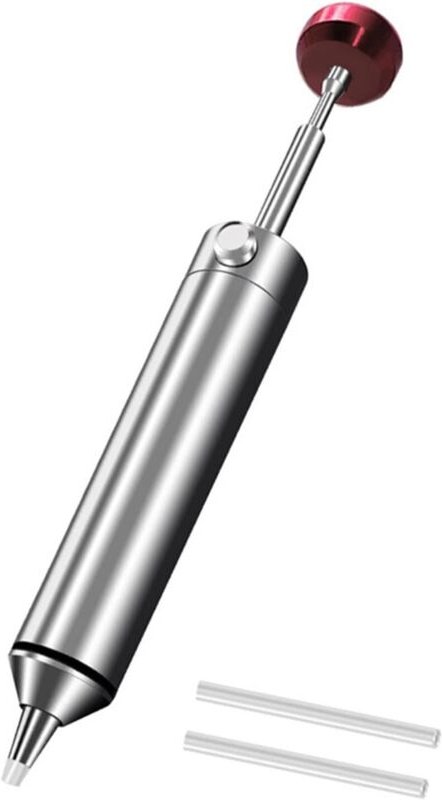 Lötsauger, Hochtemperatur-Silikondüse, tragbare Aluminium-Entlötpumpe mit starker Saugkraft, unverzichtbares Werkzeug fü...