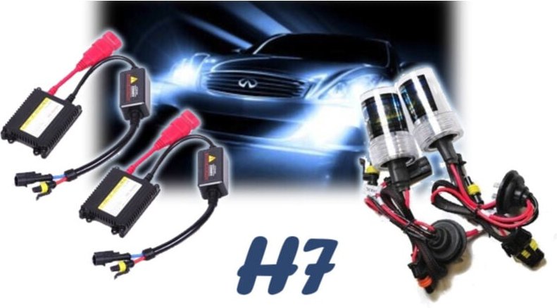Trade Shop Traesio - Trade Shop - kit complexenon xeno lampade fari luci H7 6000 k centraline 35W auto und motor -