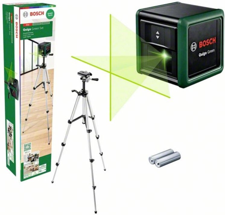Bosch - diy Quigo Green Set Kreuzlinien-Laser (0603663C04)