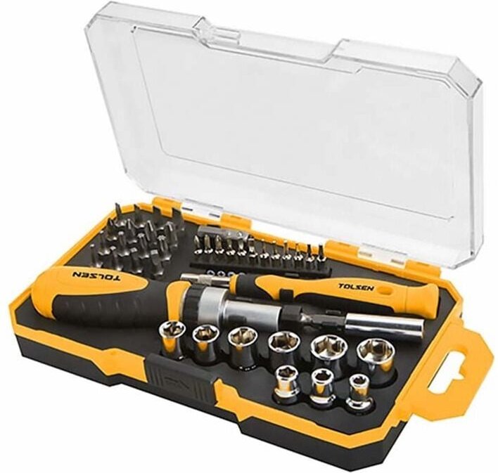 Satz 42-Tlg Ratsche Schraubenzieher Prazisionsschrauber Tolsen
