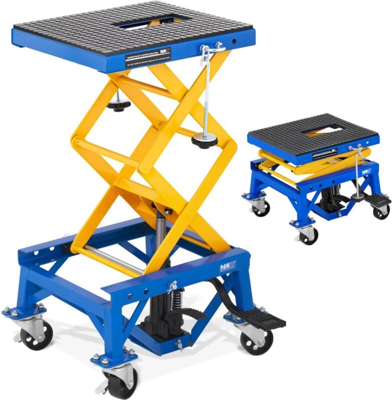 MSW - Scherenhebebühne Motorradhebebühne Motorradbühne Hebebühne 150 kg Rollen