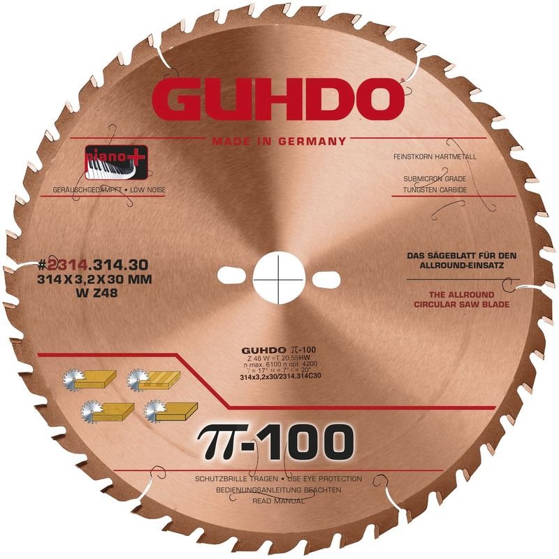 Thumbnail - Allround-Kreissägeblatt 314x3,2x30 mm Z48 wz - Guhdo