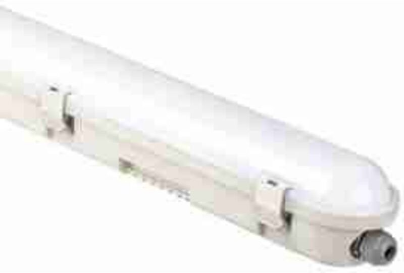 LED20476 VT-120060 LED-Wasserschutzleuchte SAMSUNG CHIP - 120CM 36W Sensor Milchige Abdeckung + Edelstahlclips 6400K