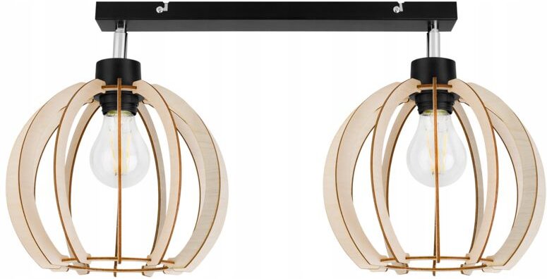 Moderne Led-Deckenhängelampe Aus Holz