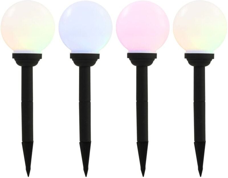 Thumbnail - Solar-Außenleuchten 4 Stk. led Kugelförmig 15 cm rgb Vidaxl
