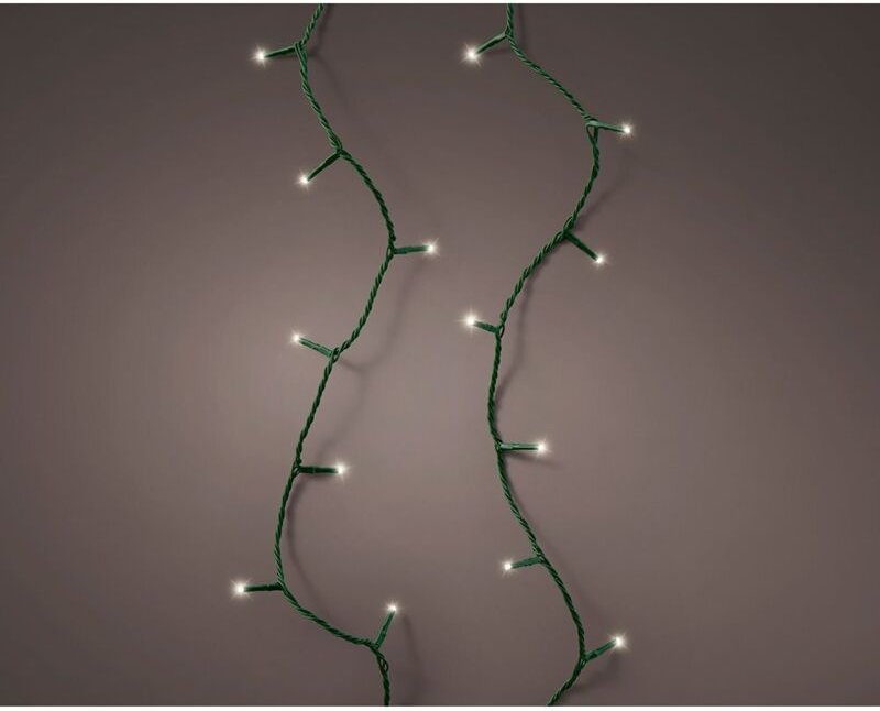 Connect LED-Lichterkette (zusammenschaltbar) Multifunktion 250 LEDs warmes Licht mit Blinkeffekt Outdoor grün 18,7 m