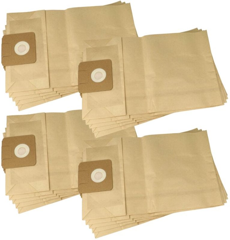 20x Staubbeutel kompatibel mit Cleanfix s 10 plus sl cas Staubsauger - Filterpapier, ta 1, 40cm x 24cm braun - Vhbw